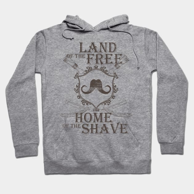 Land Of The Free Home Of The Shave Hoodie by TCP